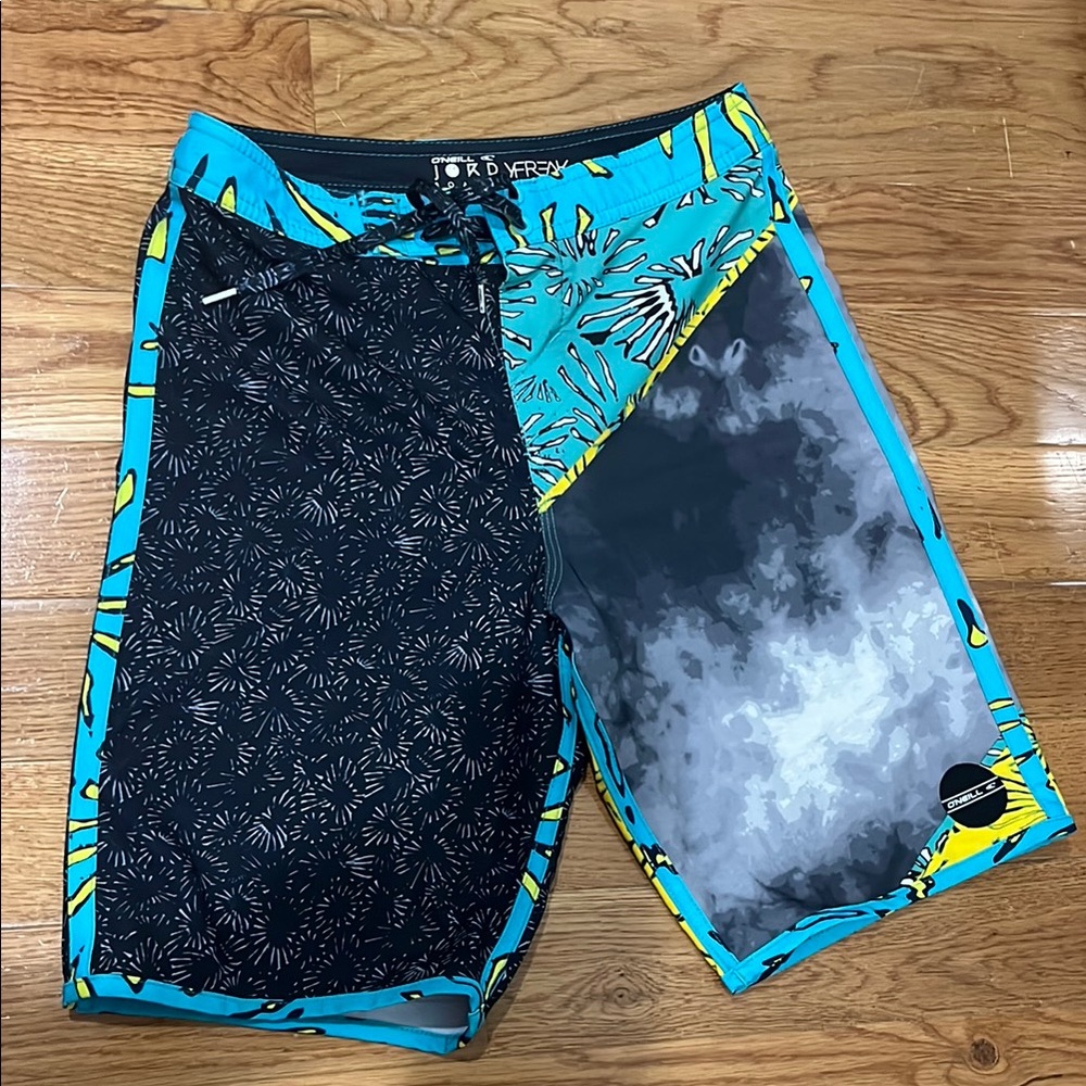 O'Neill Black and Blue Board Shorts Dynamic Swimwear
